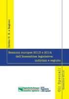 Sessioni europee 2013 e 2014 dell'Assemblea legislativa: indirizzi e seguito