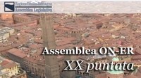 La XX puntata di “Assemblea ON E-R” sarà interamente dedicata all’approvazione da parte dell’Assemblea legislativa della proposta del Consiglio delle autonomie locali, fatta propria dalla Giunta regionale, sul riordino delle Province, che caleranno da 9 a 4, più la città metropolitana di Bologna. Sul controverso punto delle denominazioni dei nuovi enti, l'Assemblea ha deciso che dovranno essere stabilite dalle nuove Province, tramite i loro Statuti. Ne parlano sei consiglieri regionali: per la maggioranza, Marco Monari e Tiziano Alessandrini (Pd) e Liana Barbati (Idv), per l’opposizione, Luigi Giuseppe Villani e Andrea Leoni (Pdl) e Manes Bernardini (Lega nord)