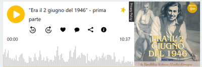Ascolta la prima parte del podcast